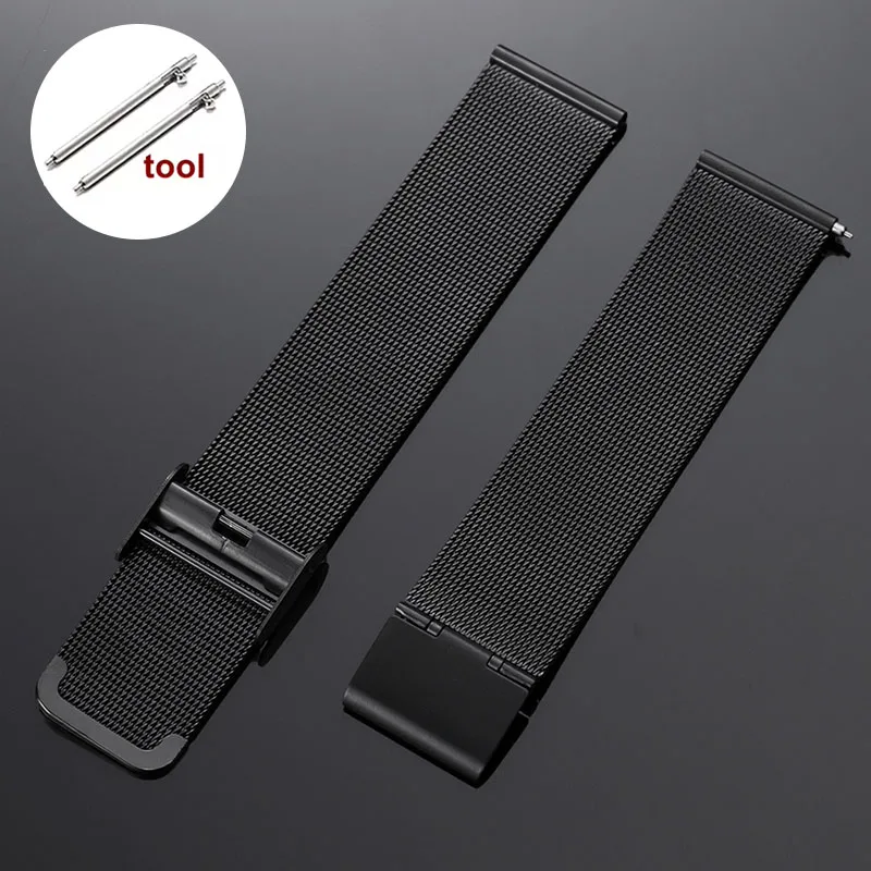Elegant Stainless Steel Milanese Loop Mesh Watch Band with Quick Release