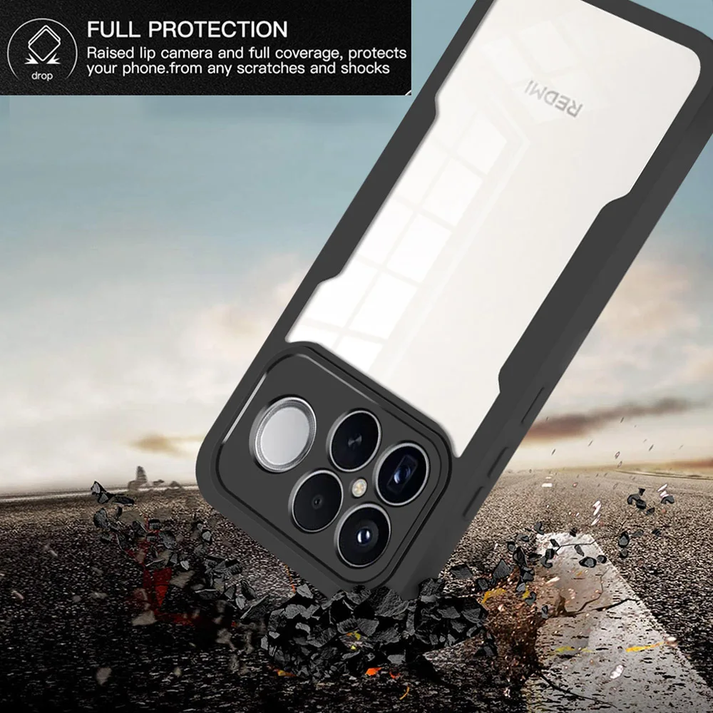 360 Custodia protettiva per tutto il corpo per POCO F8 Pro Cover Protettore per schermo incorporato Paraurti morbido Doppio lato Mi POCO F8 Ultra Custodia per telefono - immagine 2