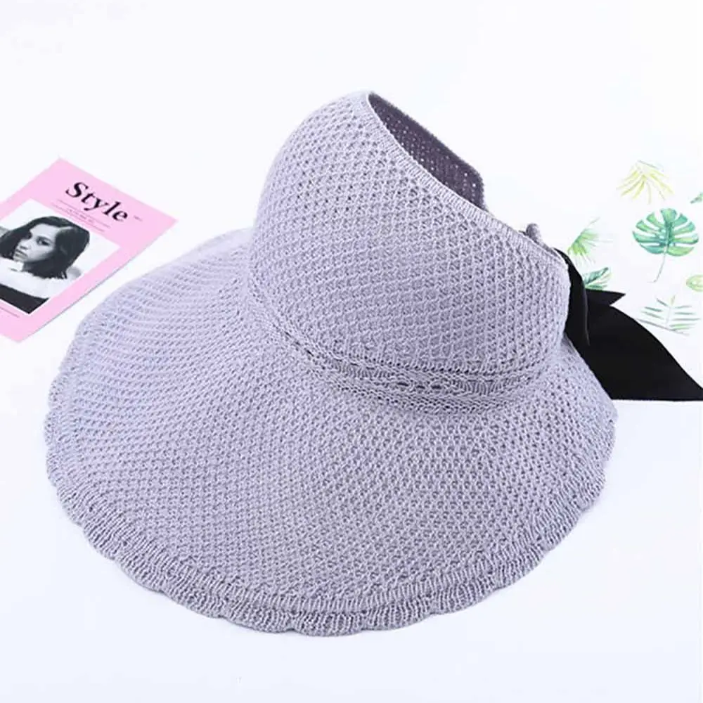 

Solid Color Elegant Sunscreen Strap Straw Breathable Foldable Hat Strap Fashion Beach Hat