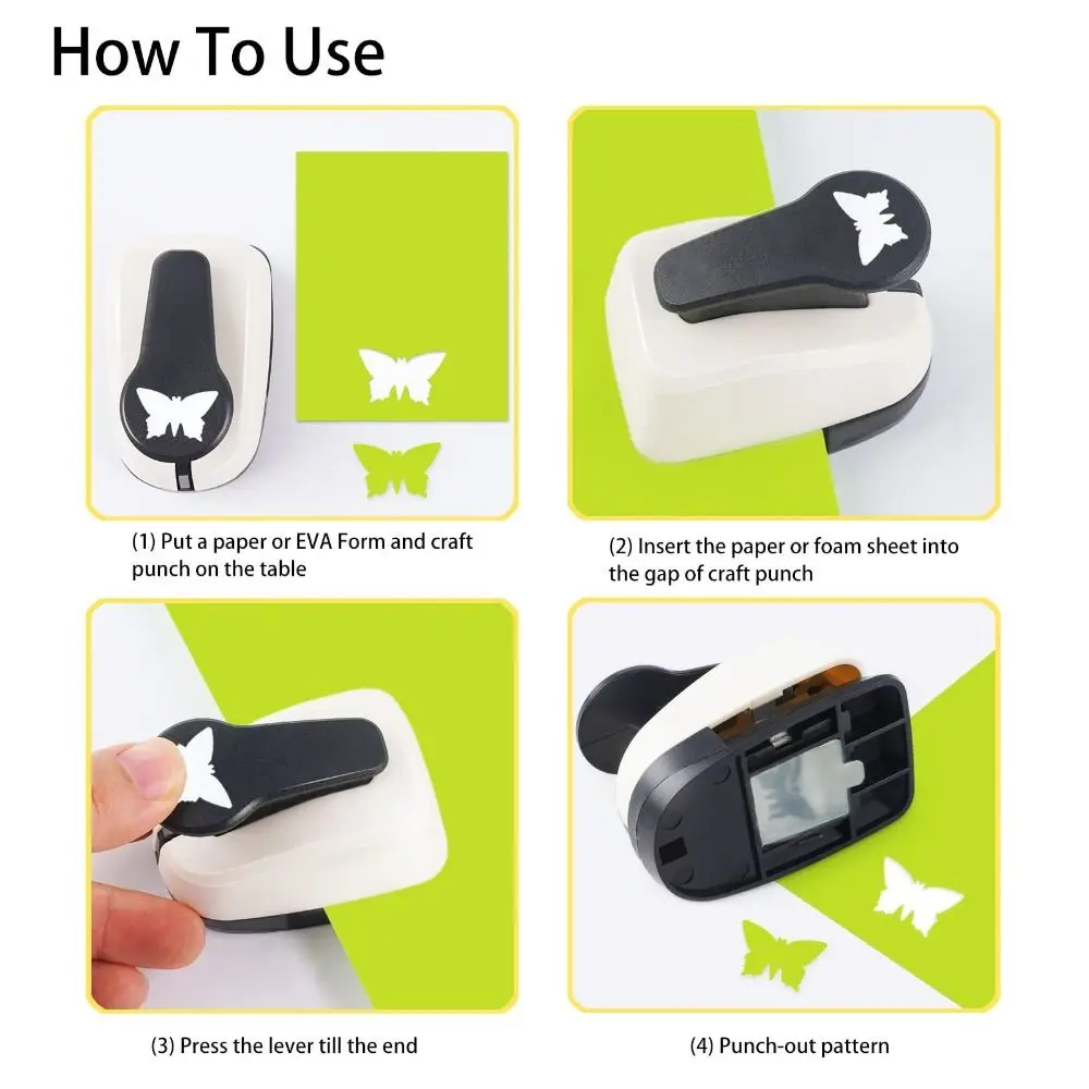 Butterfly-shaped Embossing Device Paper Punch For Children Educational Scrapbooking