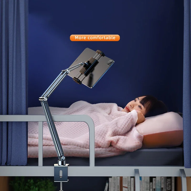Oatsbasf-altura Ajustável Suporte Tablet Cabeceira Stand Braçadeira Ipad Suporte de Metal Clipe Telefone 413 Tela - Imagem 5