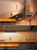 WILLED Motion Sensor Cabinet Warm Light Battery Display 60 LED Touch Light Bar Wireless Rechargeable Battery Night Light 6