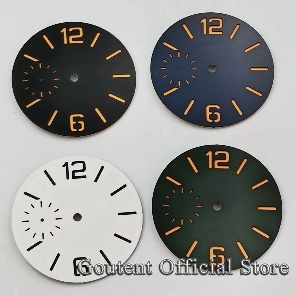 38.5mm Watch Dial Watch Dial Accessories Watch Face Accessories for ETA 6497 Seagull ST36 movement