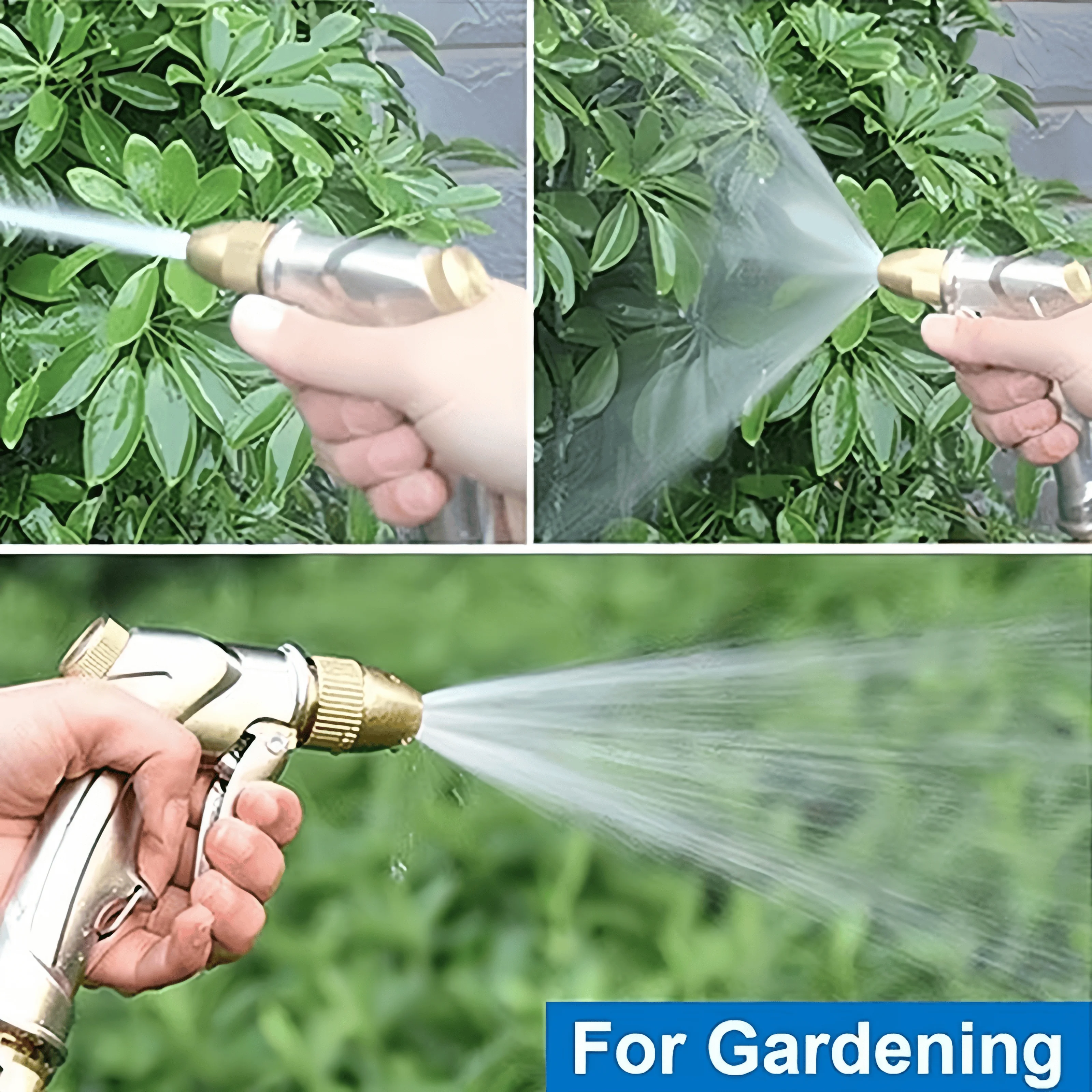 고압 금속 호스 노즐 4가지 모드 분사기 헤비 듀티 정원 물주기 세차 마당 청소 애완동물 샤워 스프레이어