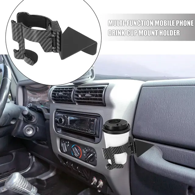 Car Insert Drink Cup Phone Stand Holder For Jeep Wrangler TJ 1997-2006