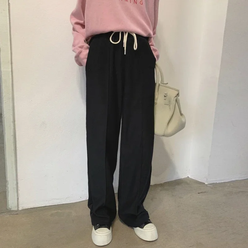Female Solid Sport Long Trousers Women Soft Comfort Pants New High Waist Wide Leg SweatPants Casual Slacks Joggers Streetwear