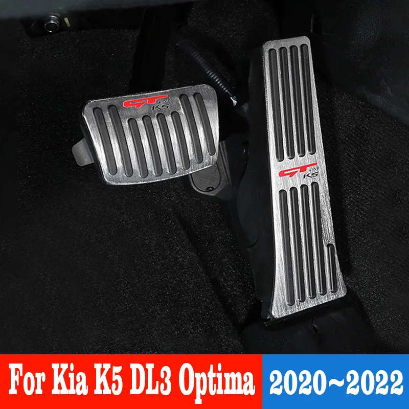 

Car Fuel Accelerator Non-Slip Pad Brake Cover Styling For Kia K5 DL3 Optima 2020 2021 2022 The Interior Modification Accessories