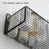 Bathroom Organiser Multifunctional Toiletries Organiser No-Punch Bathroom Shelf Bathroom Kitchen Wall Mount Storage Rack 4
