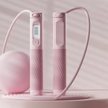 Cordless Jump Rope Non Slip Smart Ball Jump Rope Portable Digital Fitness Jump Rope Multifunction for Indoor Outdoor 1