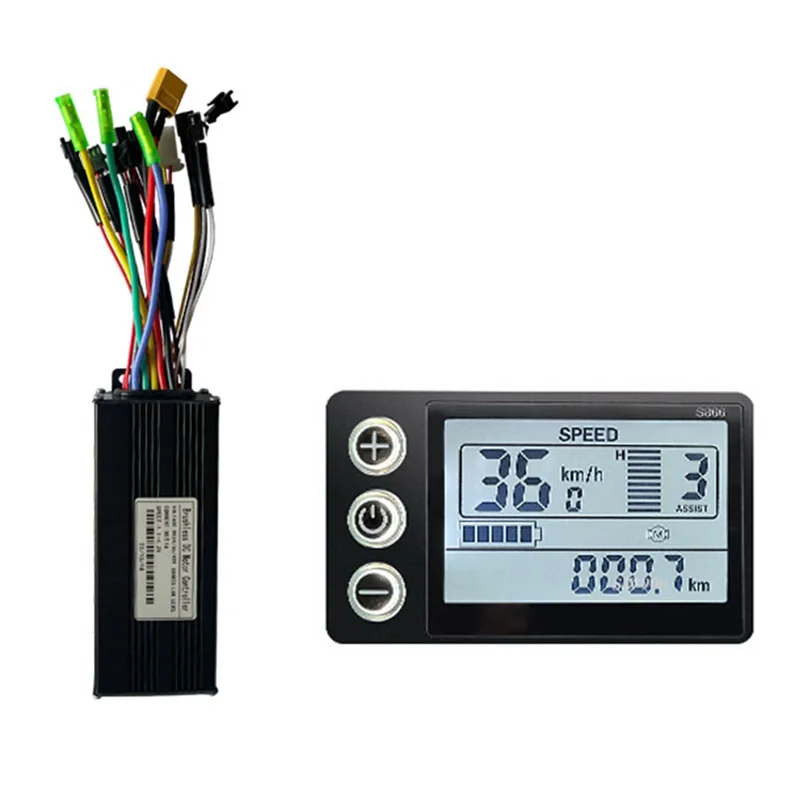 Bicicletta Elettrica 24V 36V 48V 30A 3 Modello Sinewave Controller S866 Display Lcd Per 350W 500W 750W 1000W Ebike