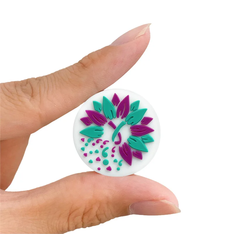 20pcs New Baby Focal Silicone Beads BPA Free Chew Silicone Beads DIY Pacifier Chain Newborns Teething Toys Jewelry Accessorie