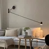 Minimalist Swing Arm Wall Lamp LED  adjustable long pole lamp for reading Living Room Bedroom Luminaria Art Decor dining light 1