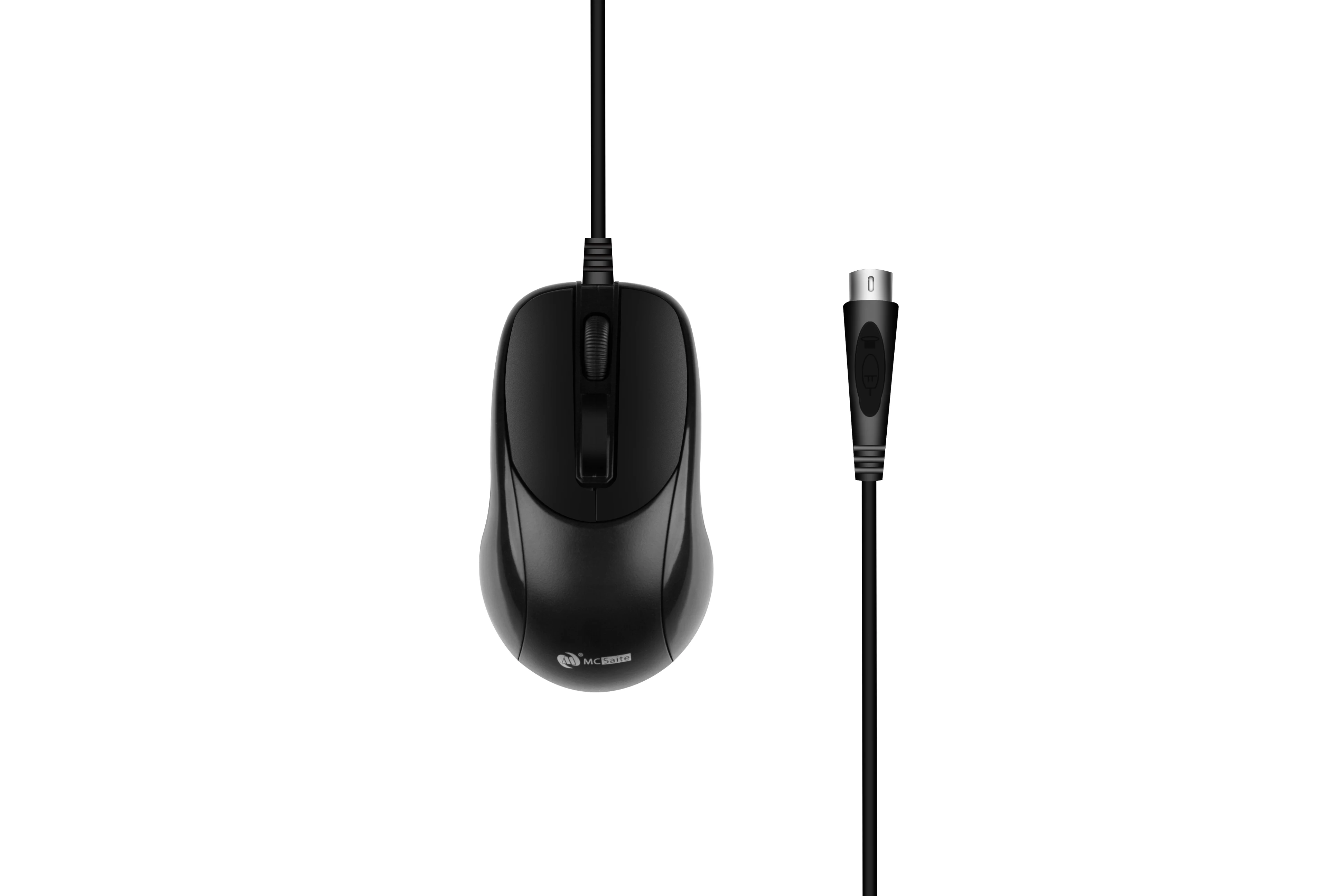 Wired Mouse 1200dpi Computer Office Mouse Matte Black Ps2 Gaming Mice para Notebook pc Laptops Non Slip Ergonomic Gamer Mouse Ps2