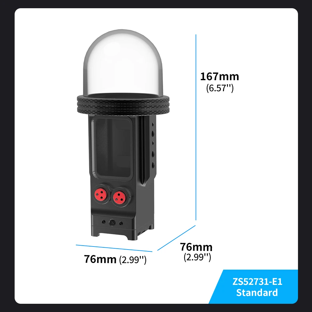 Für DJI Osmo Pocket 3 Wasserdichtes Gehäuse 80 m Aluminiumpanzerung Magnetisches Schnellspanngehäuse 1/4 Halterung für Unterwasserkamera Gimbal – Detail 26