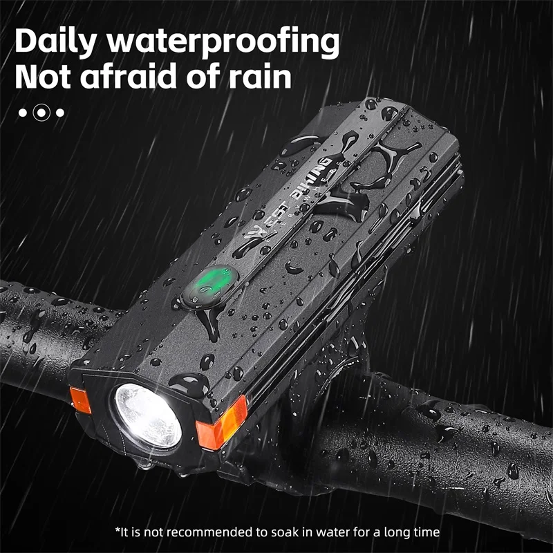 WEST BIKING Bicycle Light 1500mAh Road Bike Front Headlight Lamp Flashlight LED Cycling Safety Lighting MTB Bike Accessories