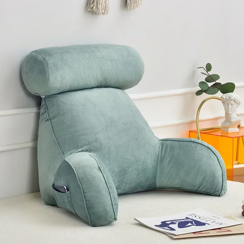 Ultra Soft Memory Foam Reading Pillow Office Sofa Bedside Back Cushion Bed Lumbar Support Cushions Backrest Backs Rest 6
