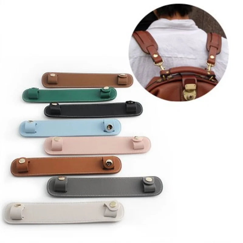 PU Bag Strap Decompression Shoulder Pads Handle Fixing Clip Bag Accessories Wide Leather Bag Strap Shoulder Rest Shoulder Handle