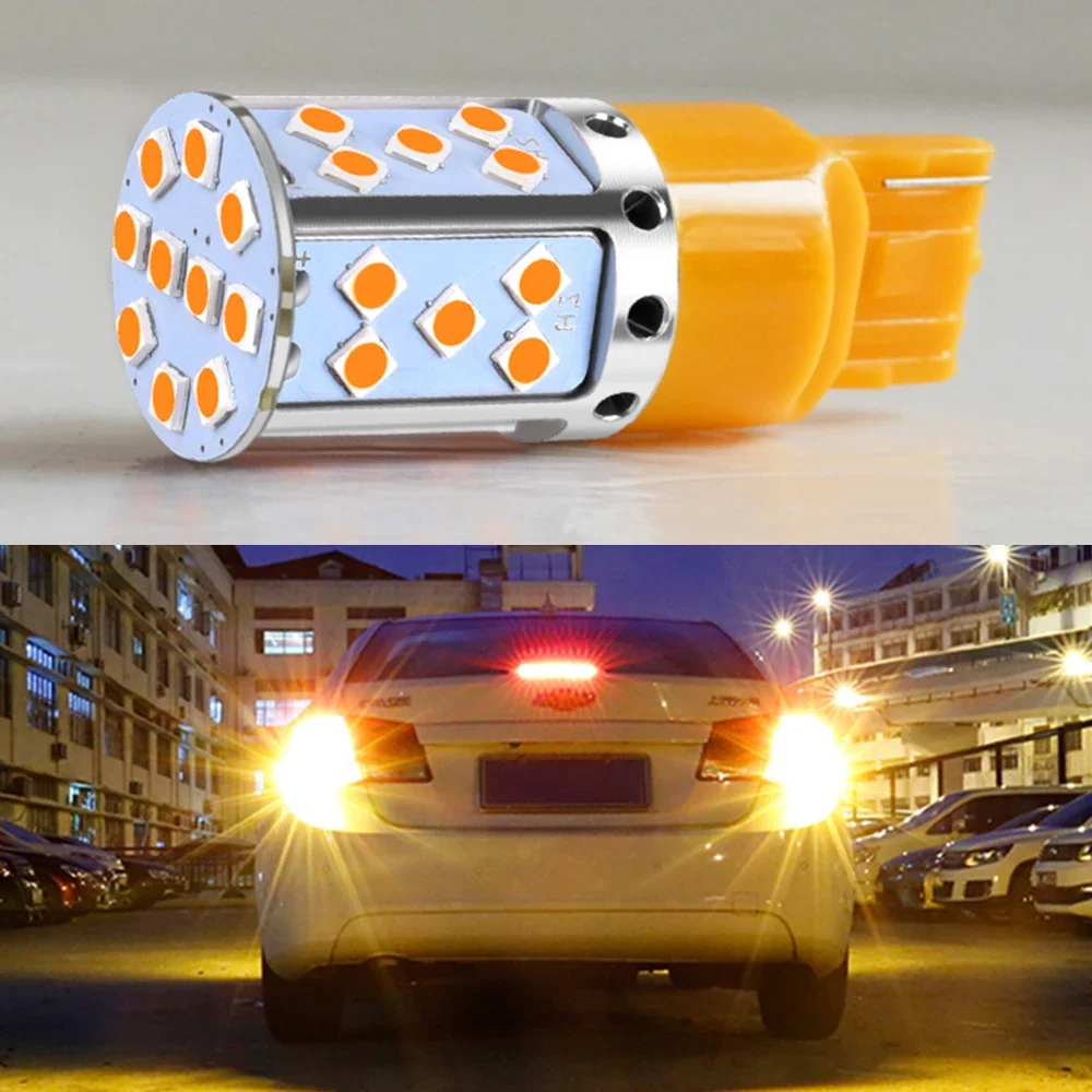 

Auto Turn Signal Light 1156 T20 35SMD 3030 BAU15S Reverse Brake Bulb Canbus License Plate Led Lights Car Modification Universal