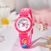 Children's Watch Cartoon Ballet Girl Design Quartz Watch Fashion Purple Silicone Girl Student Gift Wristwatch 2