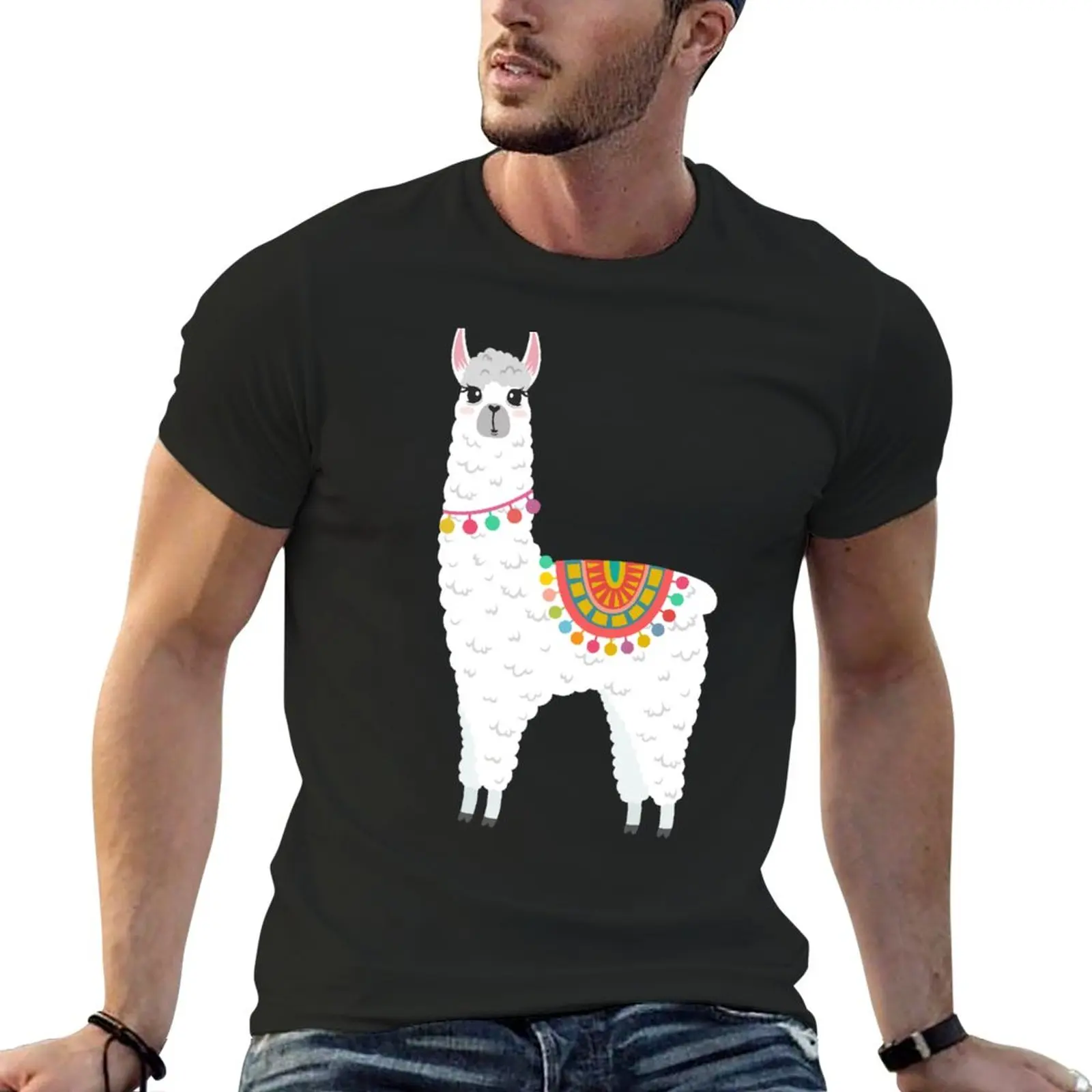 

Cute Alpaca Pattern T-Shirt tees graphics t shirt men t shirts