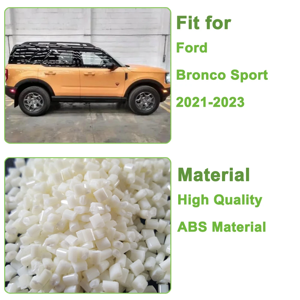 Car Exterior Front Rear Emblem Letter Decoration Cover Trim Protector for Ford Bronco Sport Replacement car fender emblem badge