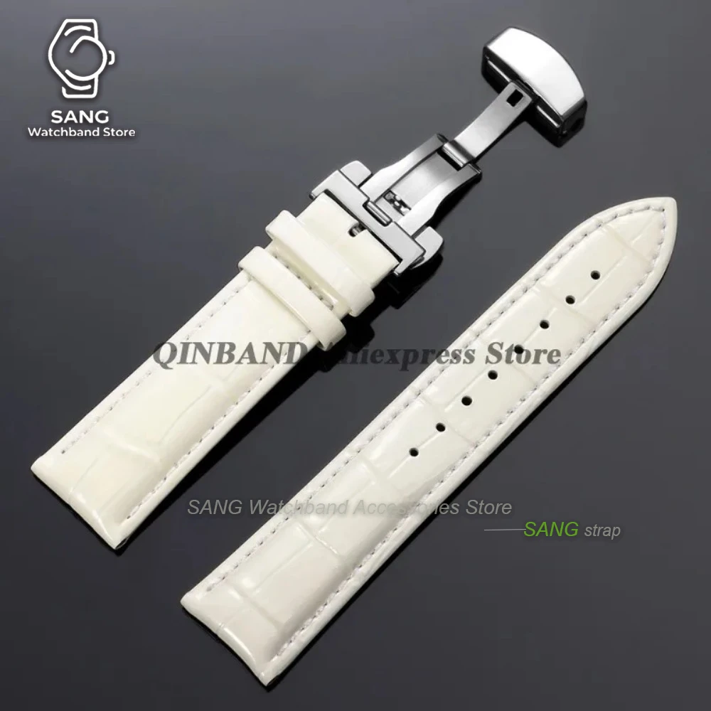 Premium Vintage Leather Watchbands with Butterfly Clasp – Adjustable Sizes