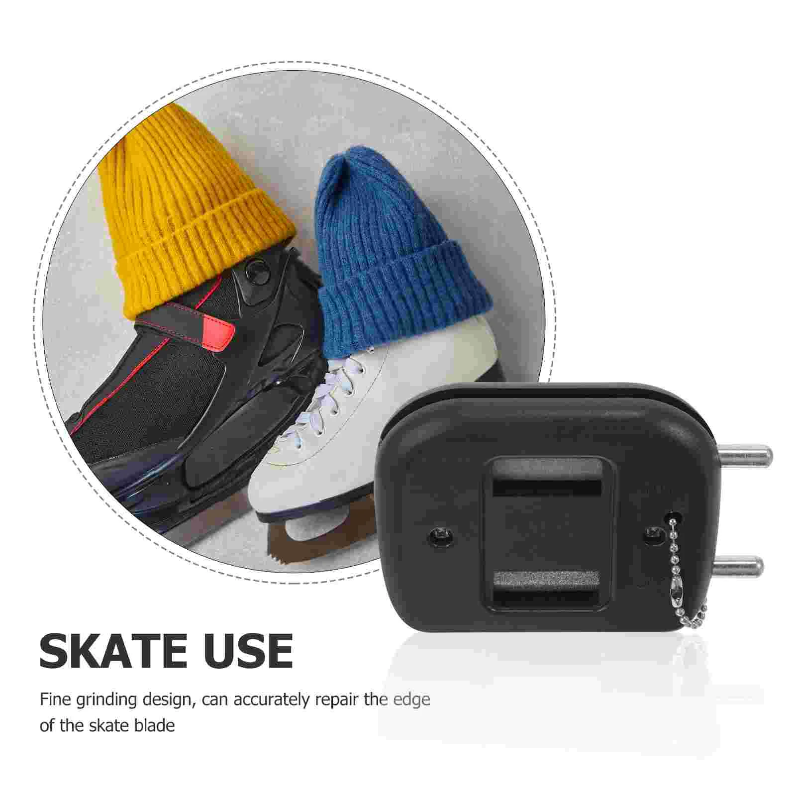 Portable Ice Skate Sharpener Professional Blades Sharpening Tool Small Grindstone Diamond Material Hockey Skate Supply Field