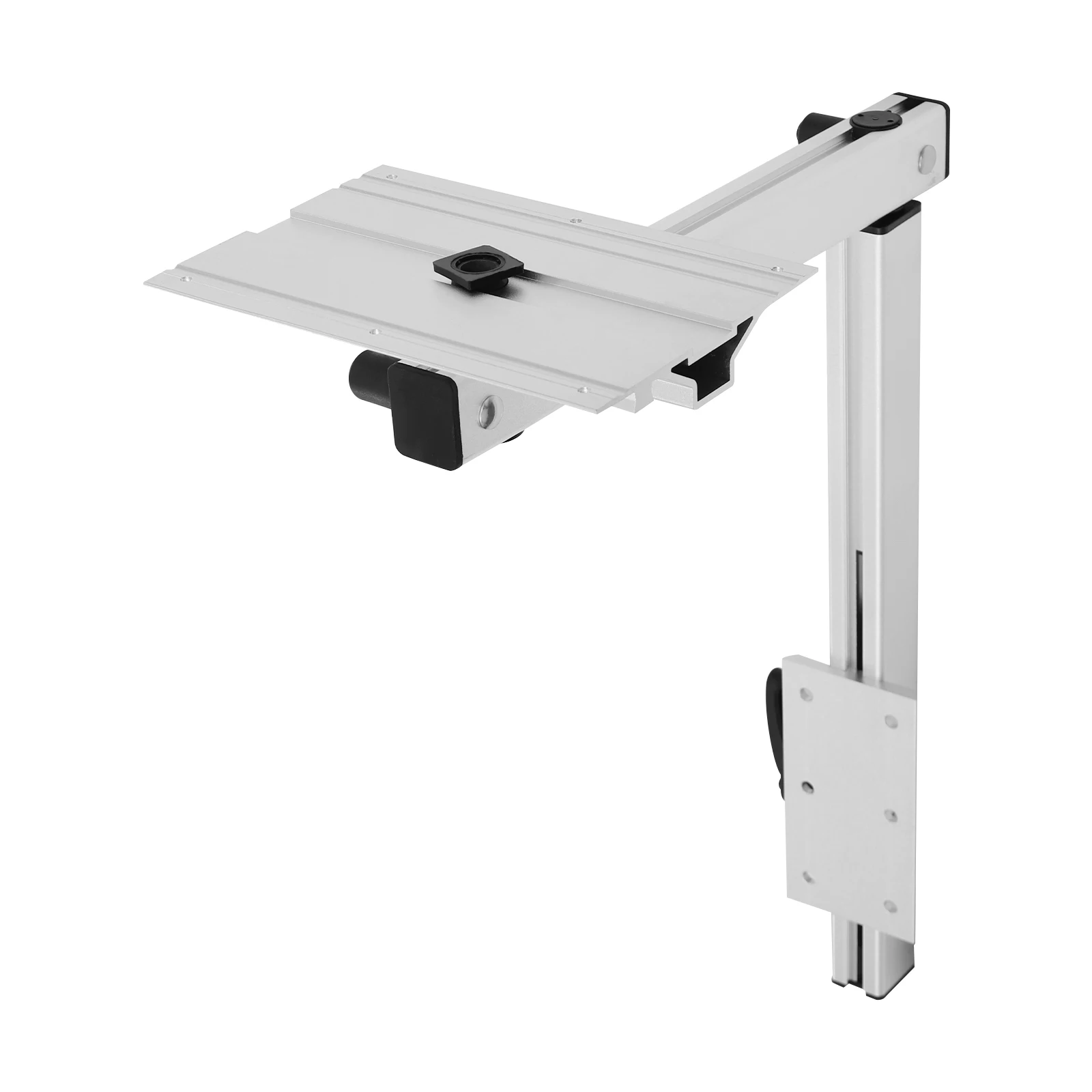 RV 360&deg;Silver Aluminum Alloy Rotatable Table Leg Support Load-bearing Capacity 50kg/110.23lbs Adjustable Table Leg