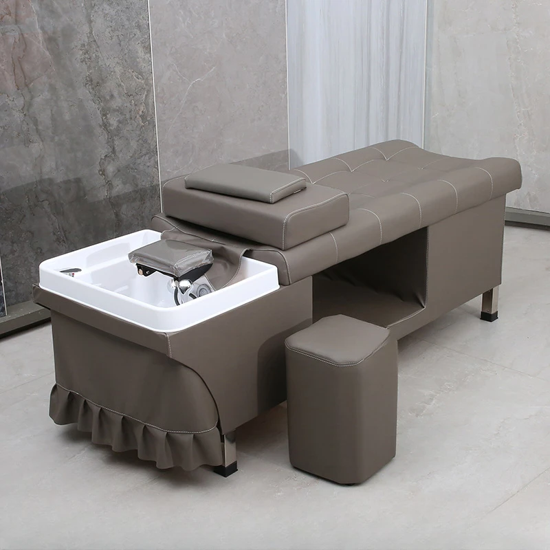 Thai Spa Salon Chair Hairdressing Multifunctional Massage Styling Shampoo Bed Sink Hair Equipment Cadeira Salon Furniture XR50XF