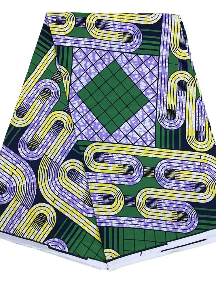 High Quality 6 yards African Ankara Printed Wax Fabric Handmade DIY Material Wax African Fabric Polyester