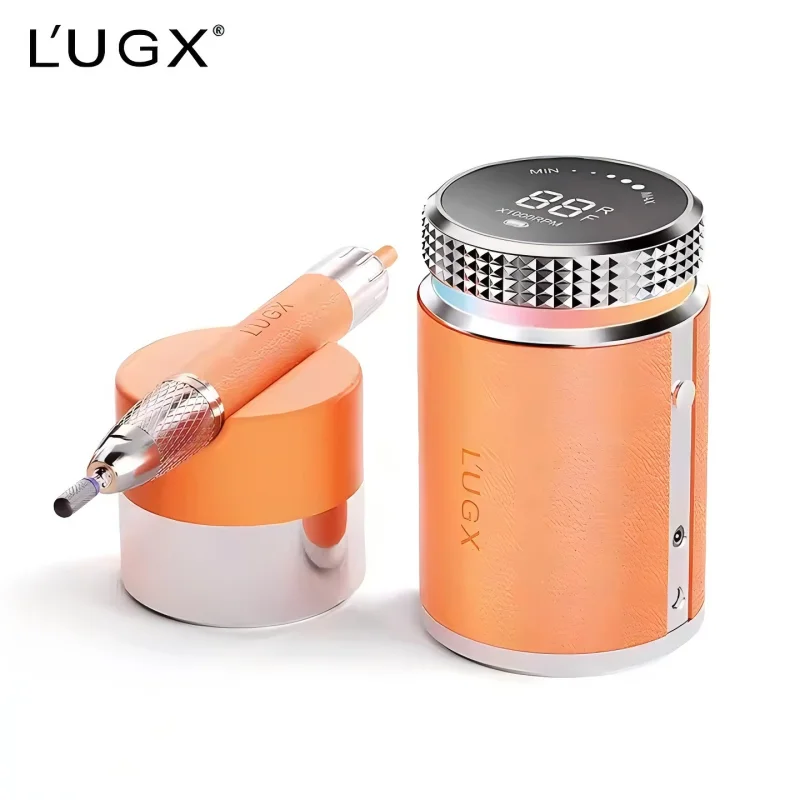 L'UGX Professional Nail Drill, Waterproof 35000RPM Brushless Nail Drill Machine, Rechargeable Nail Efile for Acrylic Gel Nails 2
