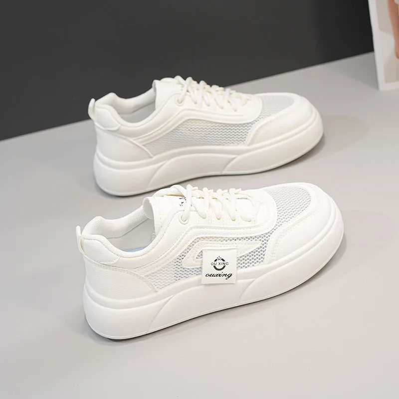 Women's Shoes New Summer Fashion Trend Women's Sneaker Casual Sports Shoes Flat Breathable Soft Comfortable Non-slip Mesh Shoes