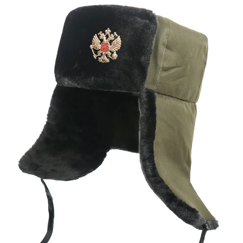 Russische Ushanka Hoed Winter Thermische Bomber Hoeden Vrouwen Mannen