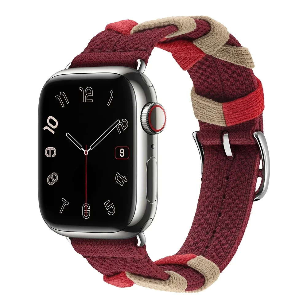 حزام نايلون لساعة أبل ، سوار أصلي ، حلقة ، iWatch...