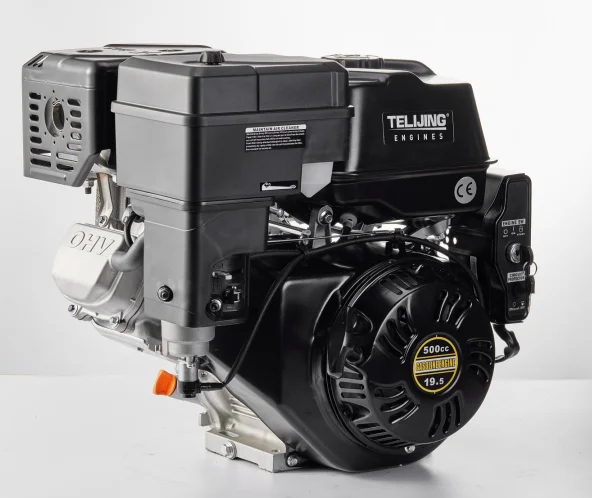 OHV factory gasoline engine 500cc 19.5hp engine double cylinder 4 stroke gasoline with recoil or electric start