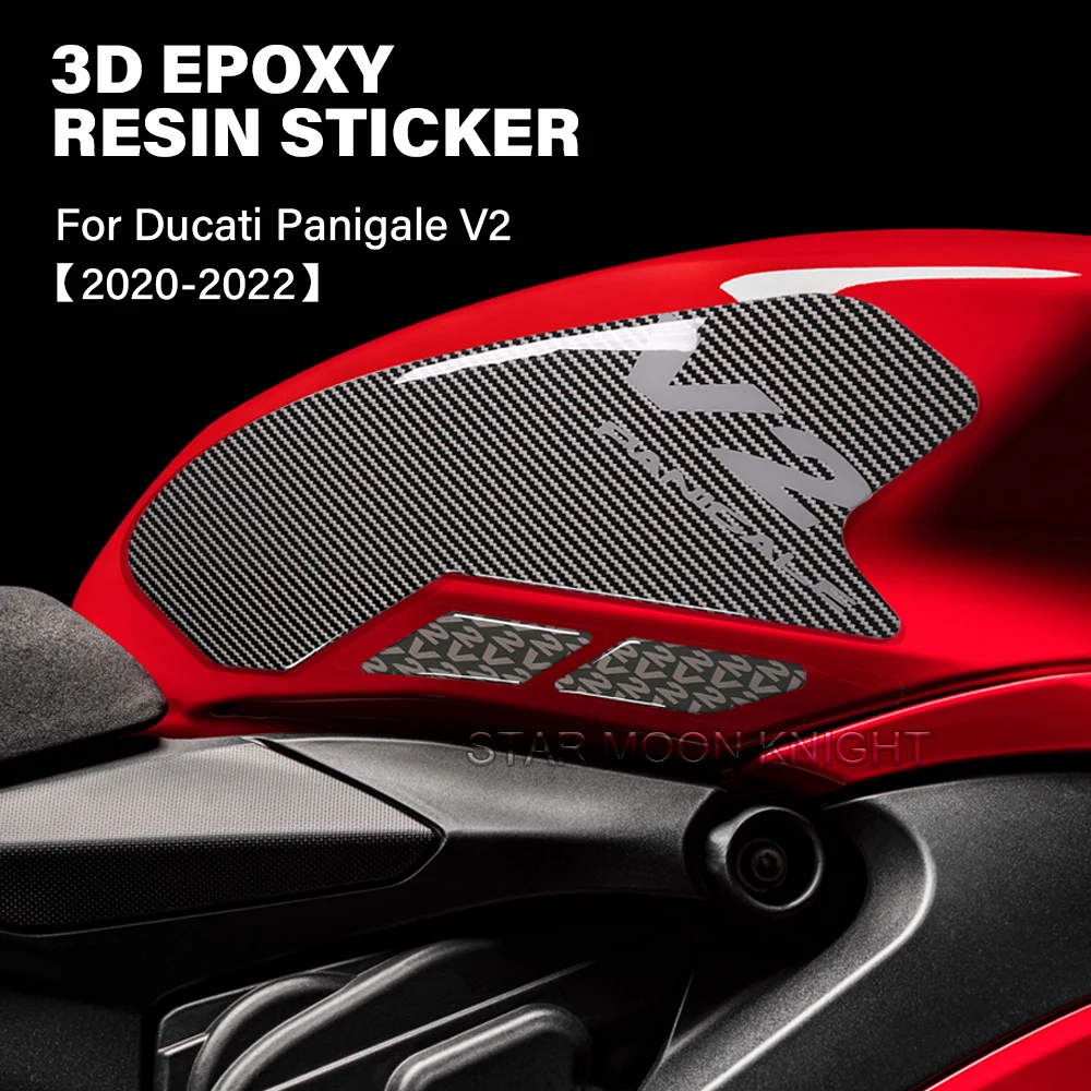 Motorcycle Non-slip Fuel Tank Protection Pad For Ducati Panigale V2 PanigaleV2 2020 2021 2022 3D Epoxy Resin Sticker Decal 2021 girl display shelf resina epoxi transparente storage epoxy resin mold stand rack casting molde de silicone jewelry making