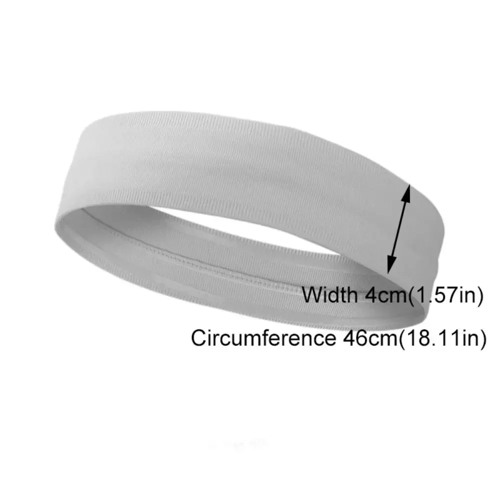 Men Sport Elastic Headbands Thick Non-Slip Sweatband Sports Gym Headband Women Men Breathable Basketball Fitness Yoga Hair Band