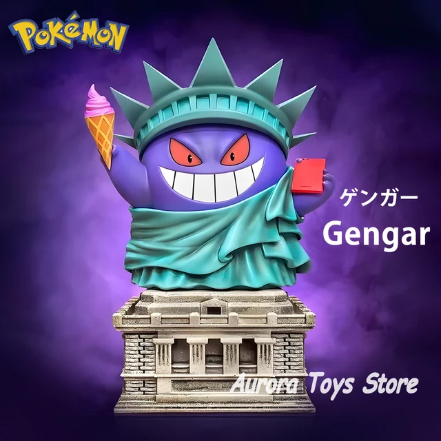Pokemon Gengar action figure statua della libertà 14cm 1
