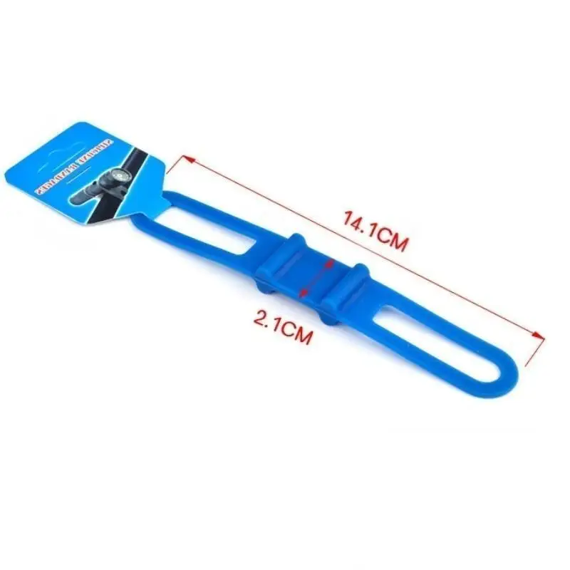 5Pcs Practical Silicon Strap Mountain Road Bike Torch Phone Bands Elastic Bandage Bicycle Light Mount Holder Bike Accessories