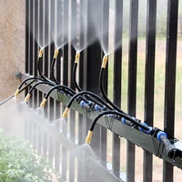 360-degree Atomization Sprinklers 6/8/12mm Adjustable Bending Misting Nozzles Humidify Watering Sprayer Automatic Irrigation 4