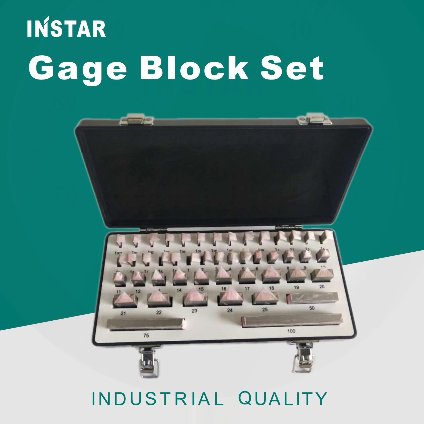 Instar Gage Block Set 38pc 47pc 56pc 87pc Hardened Steel Gcr15 Industrial Quality Din Grade 0 1