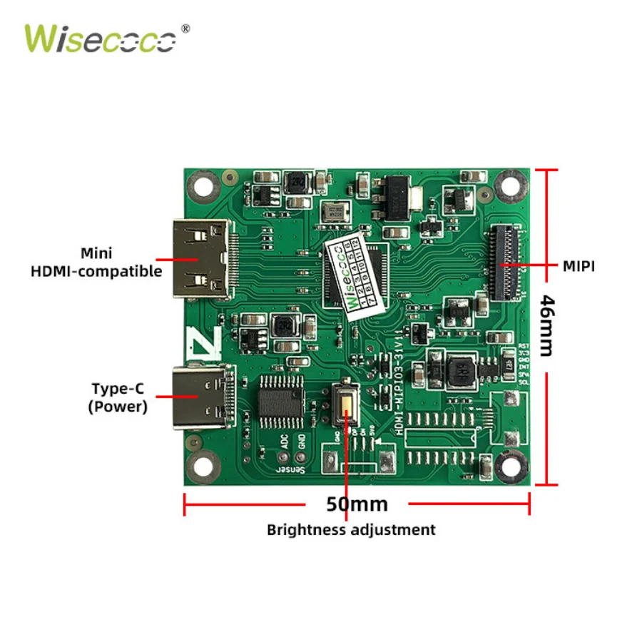 Wisecoco-painel Módulo de Display Lcd Redondo para Casa Inteligente Circular Tft Ips ev Mipi Driver Board 720x720 - Imagem 5