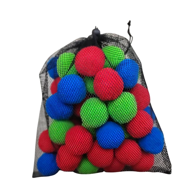 Reusable Water Balls 50pcs Absorbent Cotton Splash Balls For Kids Summer Water Fighting Game Toys For Boys And Girls In Beach 1