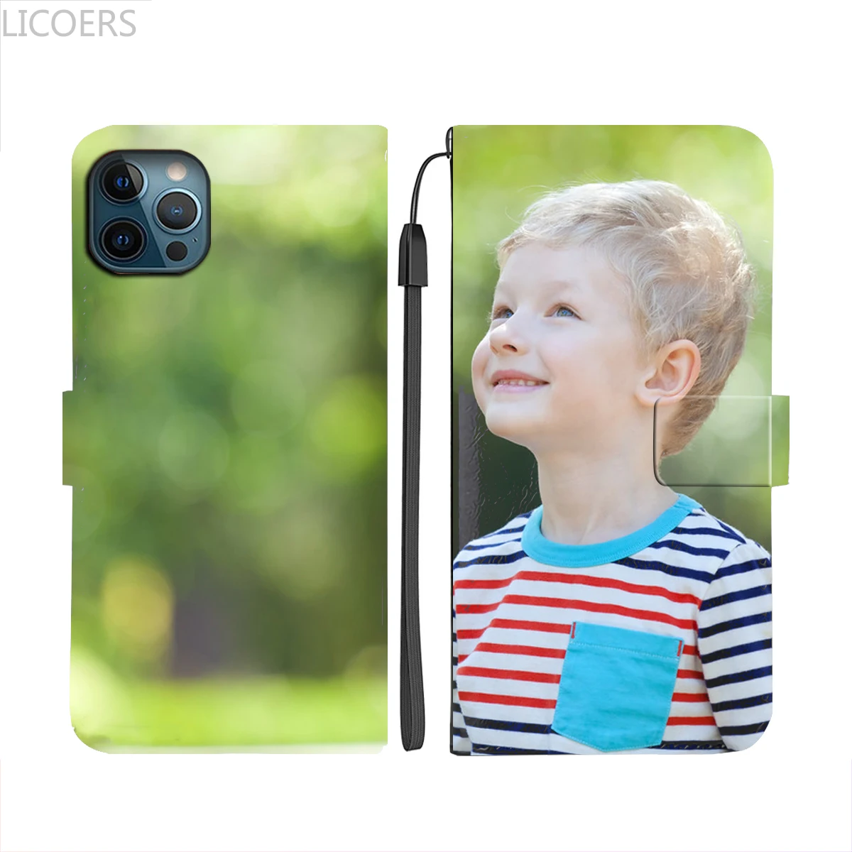

DIY Flip PU Leather Case for iPhone 15 14 13 12 11 Pro Max Mini X XR SE 7 8 6 Plus Shell Custom Printed Photo Wallet Cover Funda