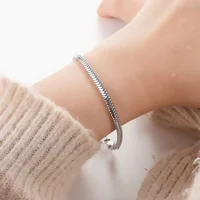 Bracelet en argent sterling 925, 3 mm, style simple, pour femmes et hommes, à porter au quotidien et pour les fêtes, bijoux toutes saisons, 16-23 cm 4