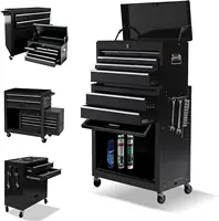 High Capacity Rolling Tool Box with Wheels,Rolling Tool Chest with Drawer,Tool Box on 4 Wheels with Lock, Tool Storage 1