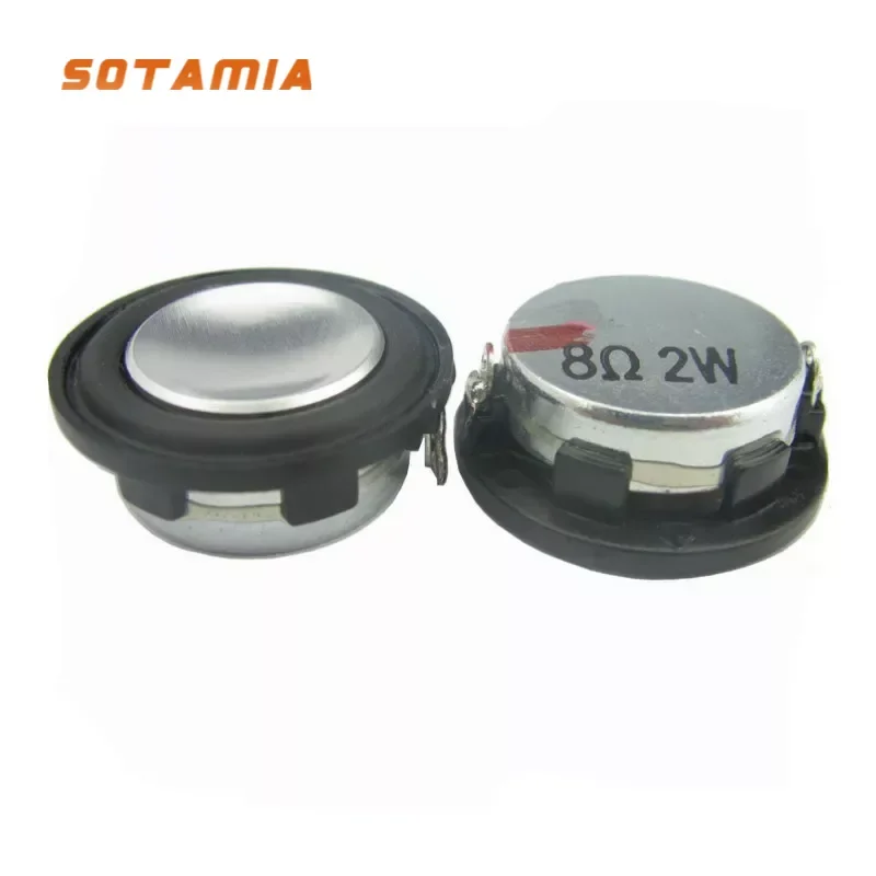 Sotamia 2Pcs 28Mm Driver Audio Per Altoparlanti Audio Full Range 4 8 Ohm 2W Altoparlante Ultrasottile Altoparlante Bluetooth Fai Da Te Audio Domestico