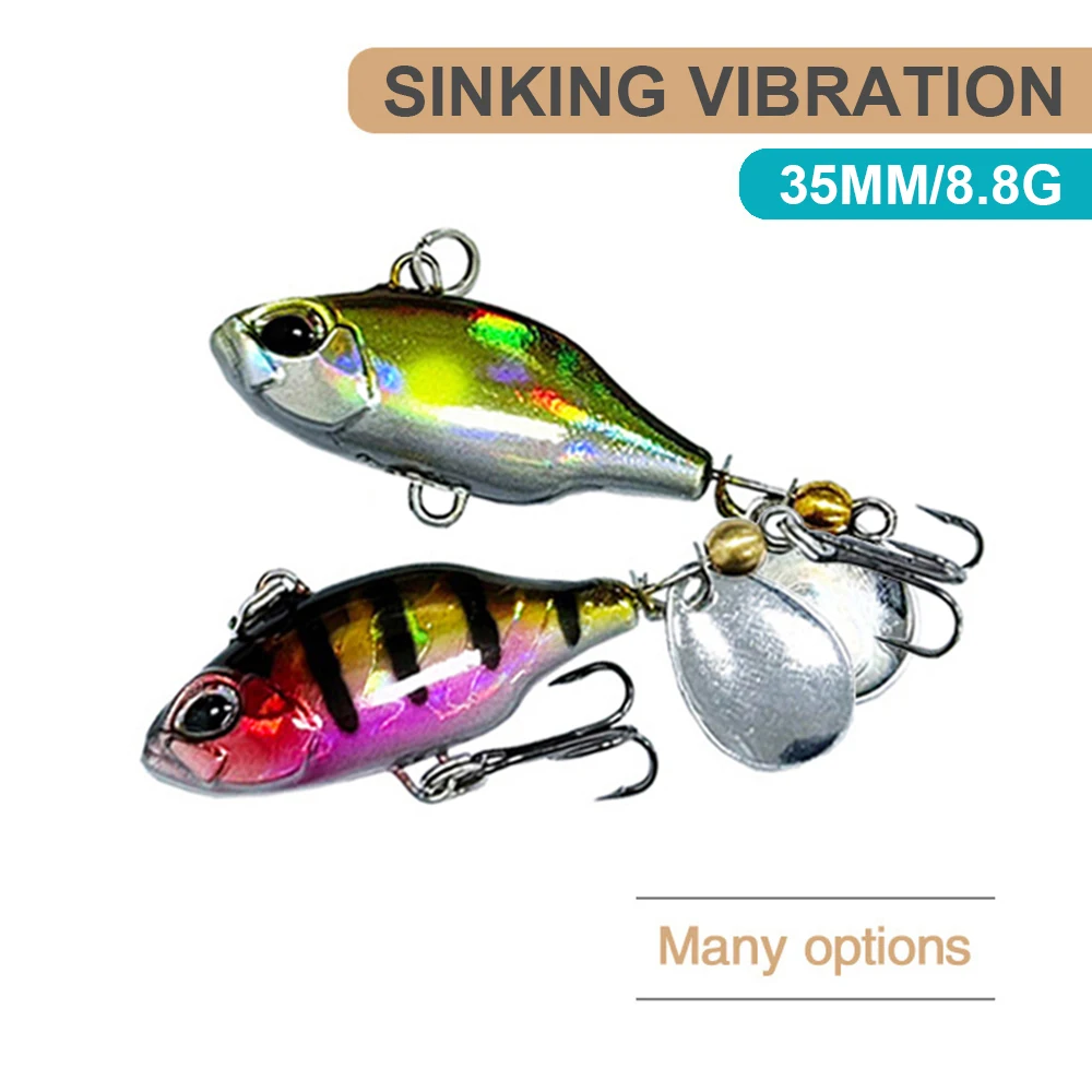 5 pièces VIB leurre de pêche 7-25g lame métal coulant Spinner