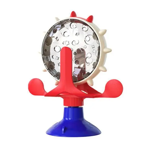 Cat and Dog Bowl Pet Supplies Cat Toy Leaking Balls,Rotating Windmills To Tease The Turntable Fun, Slow Food, Universal dog toys 6