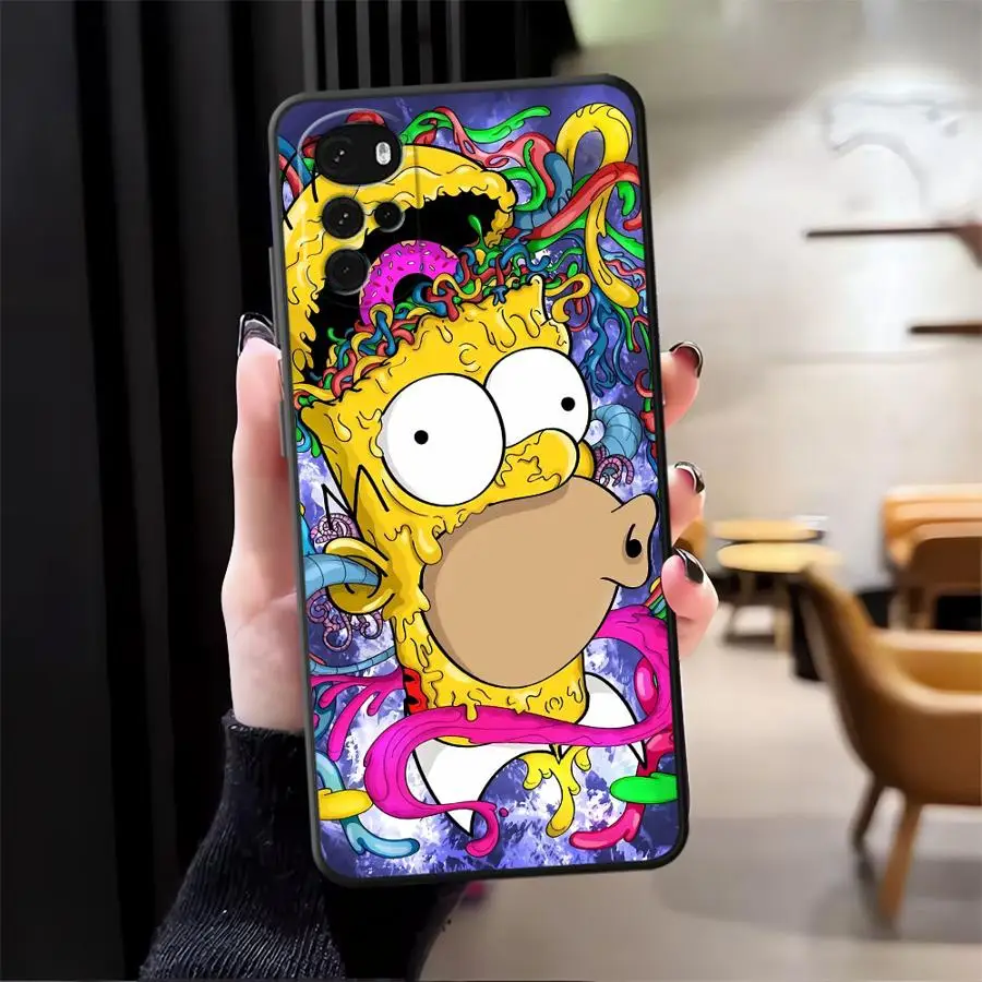 Black Soft Funny Homer Simpson Case - Playful Design and Durable Protection